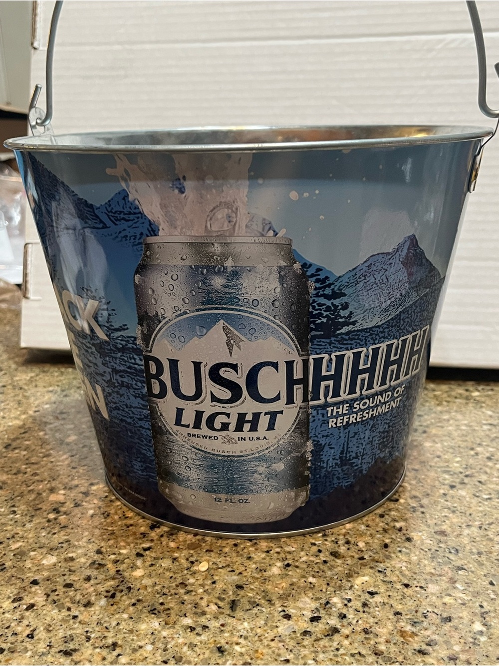 Busch Light Beer Galvanized Ice Bucket